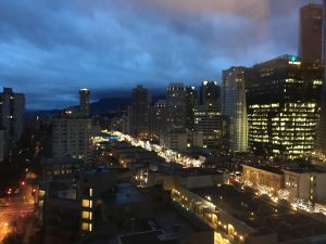 View of Vancouver from my hotel