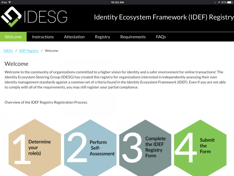 IDEF Registry 2016 screenshot